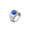 Anillo Retro de Escalón para Hombre, Anillo Creativo de Gama Alta