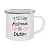 Merci Maîtresse Printed Mugs Coffee Cups Drinks Water Milk Cup Enamel Mug Gifts Idea for Teacher End of School Year Gift