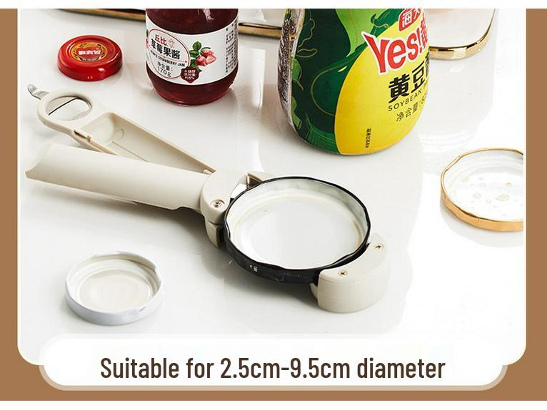 Multifunctional Magnetic Bottle and Can Opener for Twist-Off Lids and Beer Bottles