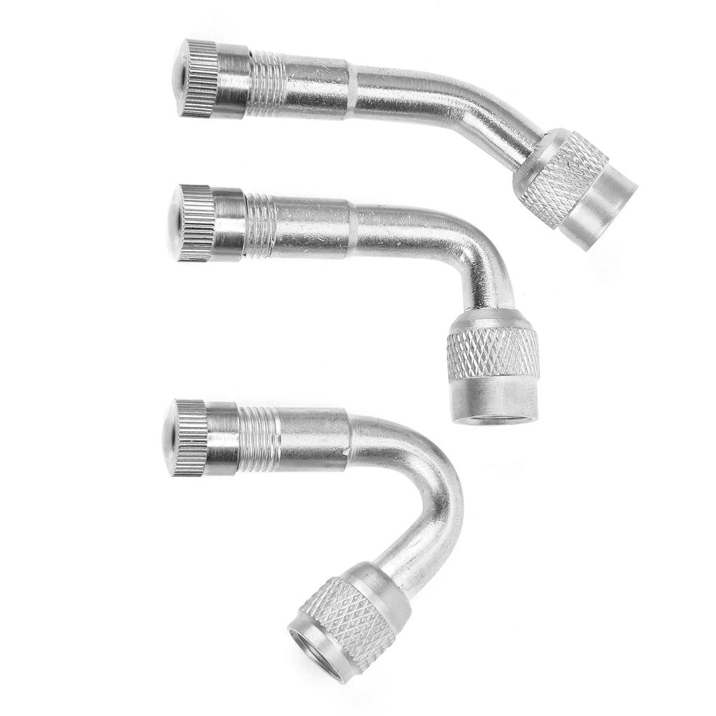 Messing Reifenventilverlängerung 90 Grad  135 Grad  45 Grad  Ventilschaftverlängerungsadapter für Auto Motorrad FahrradSilber