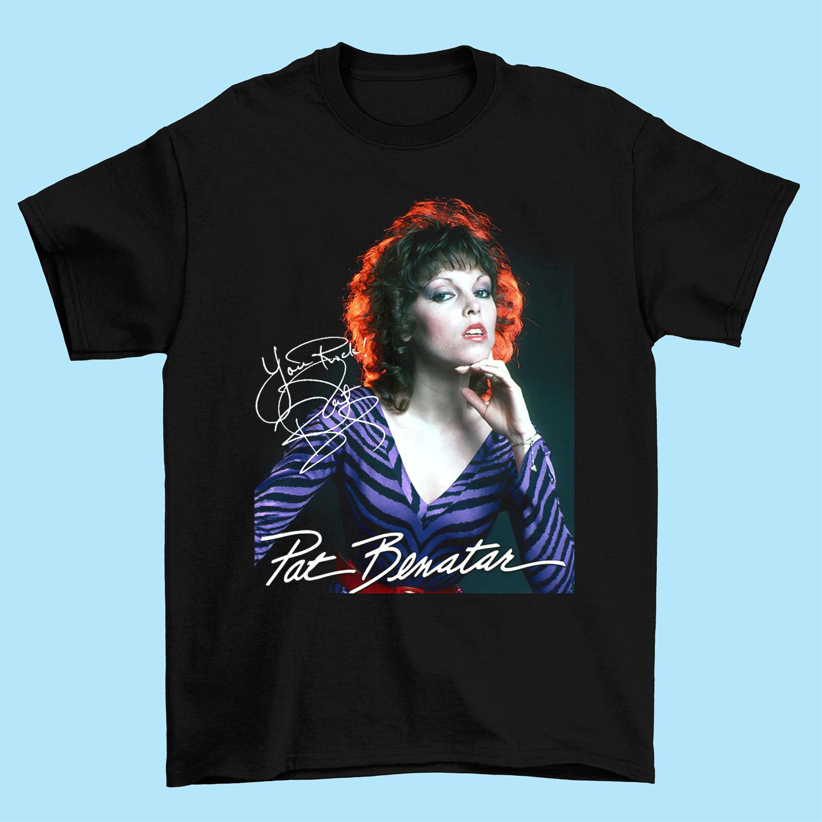 Pat Benatar Signature T Shirt Cotton Men And Women S разноцветный