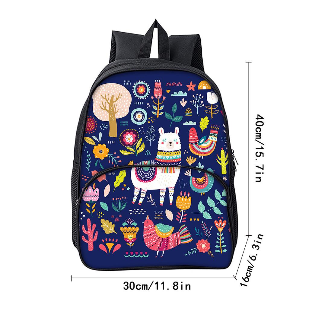 Zaino Rotondo con Tasca Frontale a Forma di Pecora per Ragazzi e Ragazze Migliori Regali Borsa Scolastica Piatta Cartoon 2D per Bambini