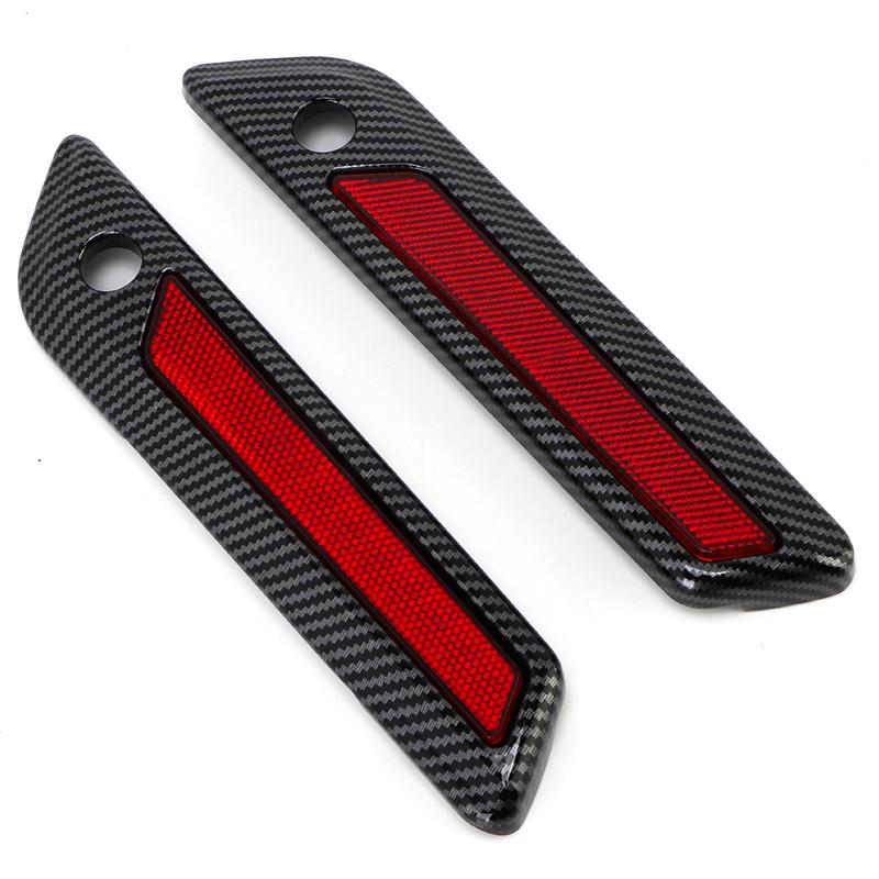 Motorrad Zubehör Hartschalenkoffer Verriegelungsabdeckung Reflektoren ABS Für Harley Touring Road King Road Glide Street Glide 2014-up