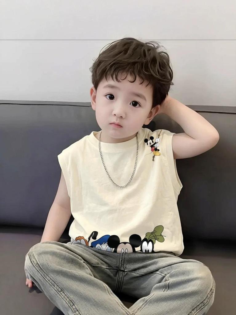 Baby Trendy Brand Cartoon Cotton Vest - Summer Stylish Vest for Kids
