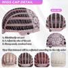 Brown Gray Curly Wave Wigs Air Bangs 22 Inch  Fiber Synthetic Heat-resistant Deep Wave Hair Natural Party or Selfie Korean Fashion
