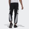 adidas Trainingshose mit Druckknopf und Farbblockdesign für Herren, Unterteile Schwarz GU1742