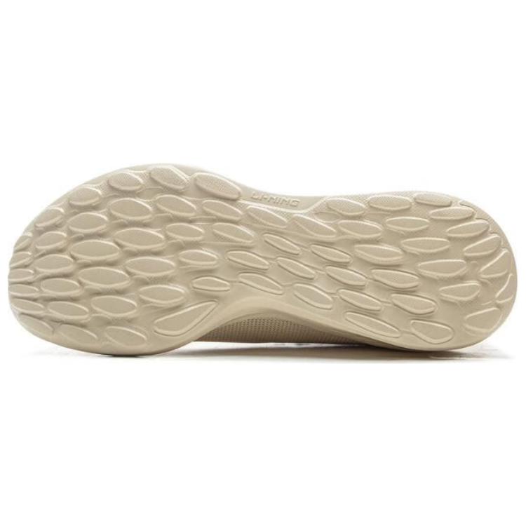 Li-Ning Lightweight Cloud Soft Rebound Casual Running Shoes Men Sneakers Beige ARSV037-10