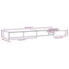 Bed Drawers Black Oak Look 140 x 36.5 x 16.5 cm