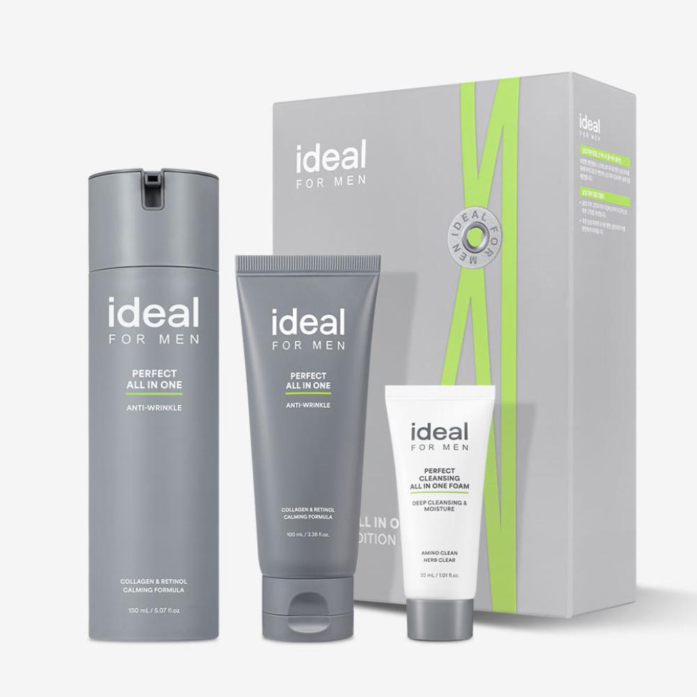 IDEAL FOR MEN Perfect All-in-One Limited Special Set (All-in-One 150ml + 100ml + Cleansing Foam 30ml)