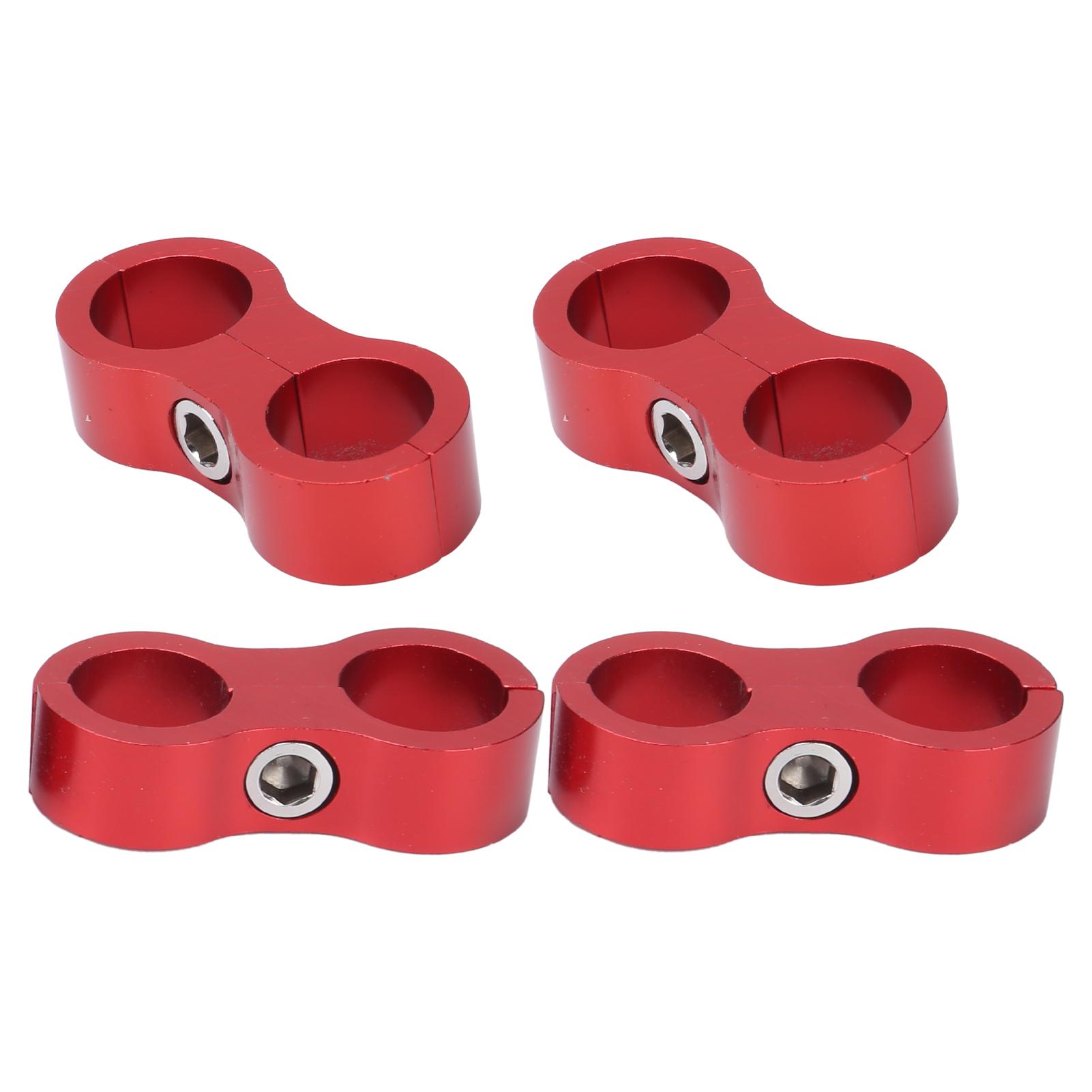 

4PCS Hose Separator AN8 Automobile Oil Pipes Fixing Adapter Aluminum Alloy Universal