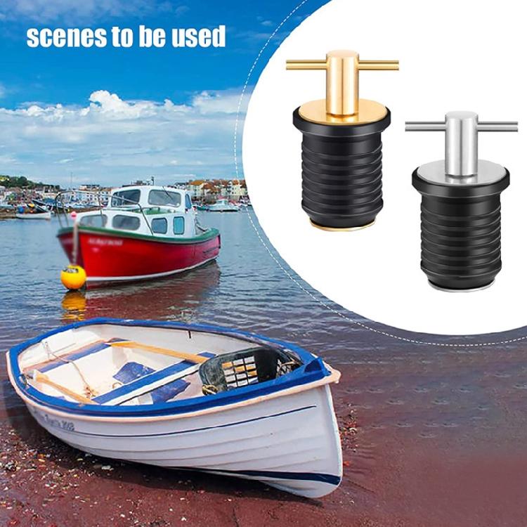 2 Pcs Kayak Drain Plug Rubber Scupper Plugs Drain Stopper T-Handle Drain Plug