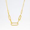 Wind Titanium Steel Diamond Chain Necklace Light Luxury Niche Design Female Collarbone Chain