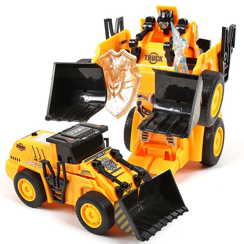 

Inertia Oneclick Transforming Construction Vehicle Toy For Kids With Impact And Creative Play Bulldozer