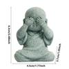 DIY Little Monk Ornament Chinese Style Buddha Statue Mini Bald Monk  Fish Pond Landscaping