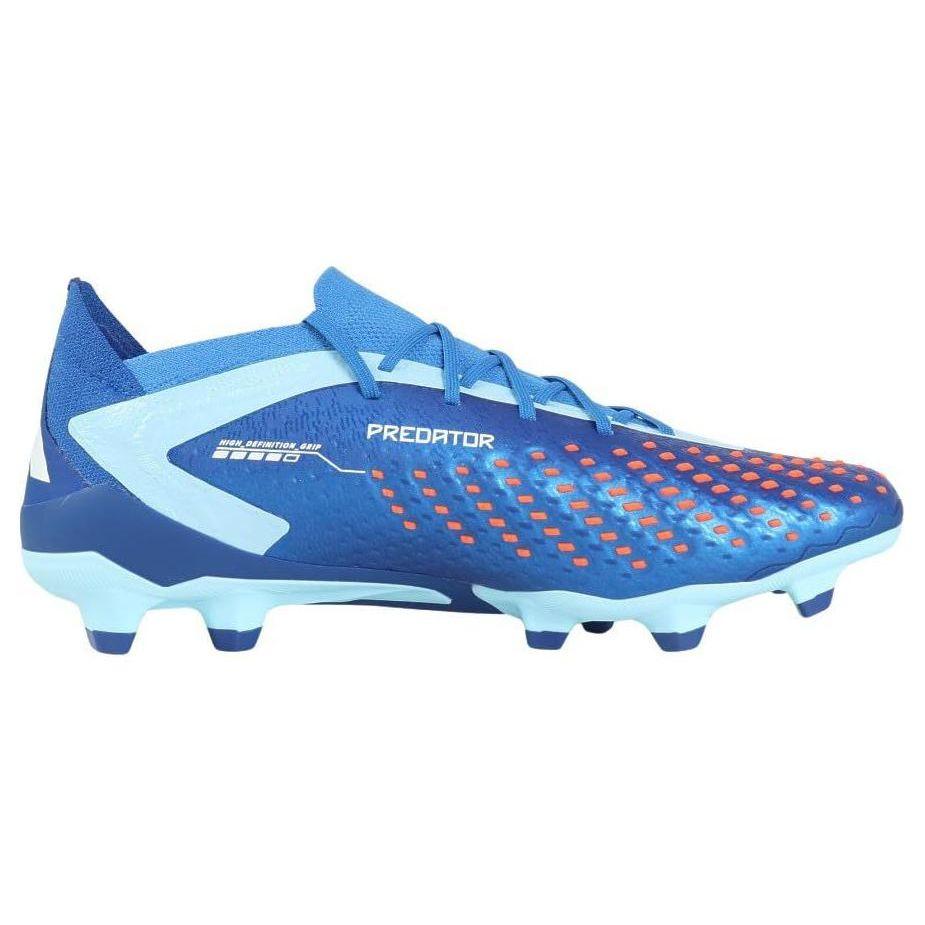 Adidas Predator Series Round Toe Lace-Up AG (Rubber Short Studs) Durable Soccer Shoes Men Soccer Shoes Blue IE9428