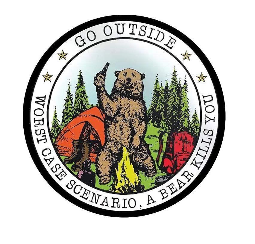 Bear Attack Vinyl Sticker for Car, Truck, Van, or Laptop