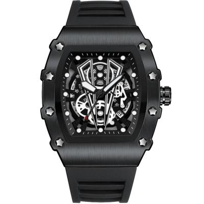 Fashion Sport Watches Men Luxury Casual Business Quartz Watches for Men Waterproof Silicone Strap Calendar Birthday Gift