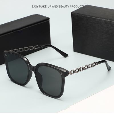 Versione coreana di occhiali da sole rotondi, grandi, quadrati, avanzati, da donna, occhiali da sole grandi, occhiali da sole con protezione solare, accessori di moda non polarizzati
