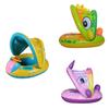 Adorable Cartoon Car Baby Swim Ring Thickened With Steering Wheel And Horn For Toddlers Water Play