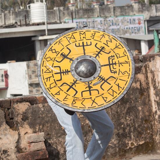Viking Shield For Wall Decor Authentic Battleward Wooden Vikings Shield Knight Round Shield Handmade Gift Collectible Item