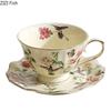 Flower and Bird Patterns Ceramic Cup&saucer Dining Table Coffee Mug Milk Cups Afternoon Tea Teacup Fruit Juice Container