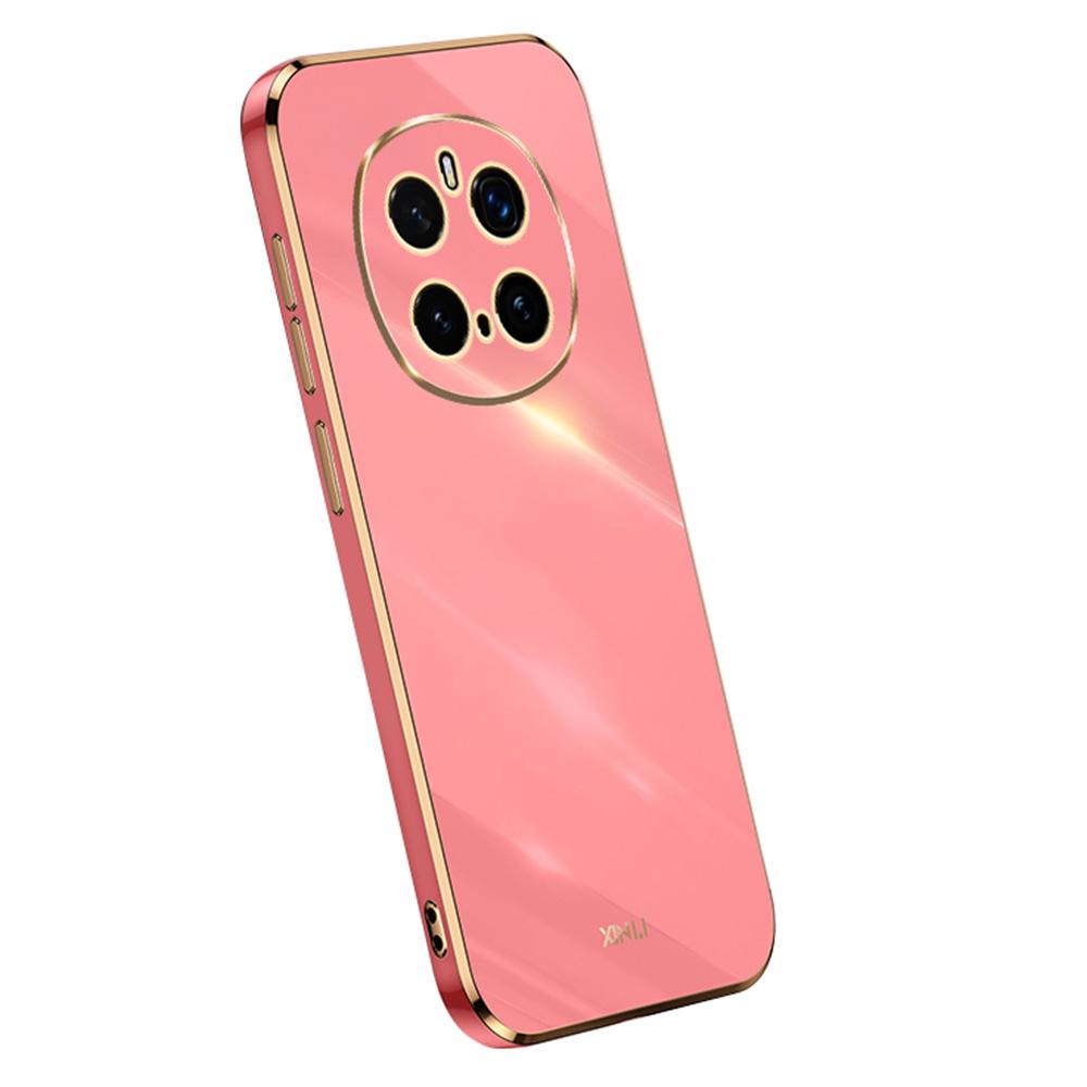 

XINLI For Honor Magic7 Pro 5G Case TPU Phone Cover with Electroplating Frame Red