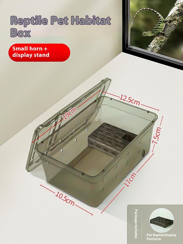 Reptile Terrarium Box Snake Spider Gecko Frog Lizard Turtle Insect Breeding Case Pet Supplies Habitat Tank