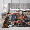 Warm Soft Blanket Decorative Home Alone  Merry Christmas  Throw Blanket  Flannel Bedspread For Bedroom Print Sofa Bed Cover