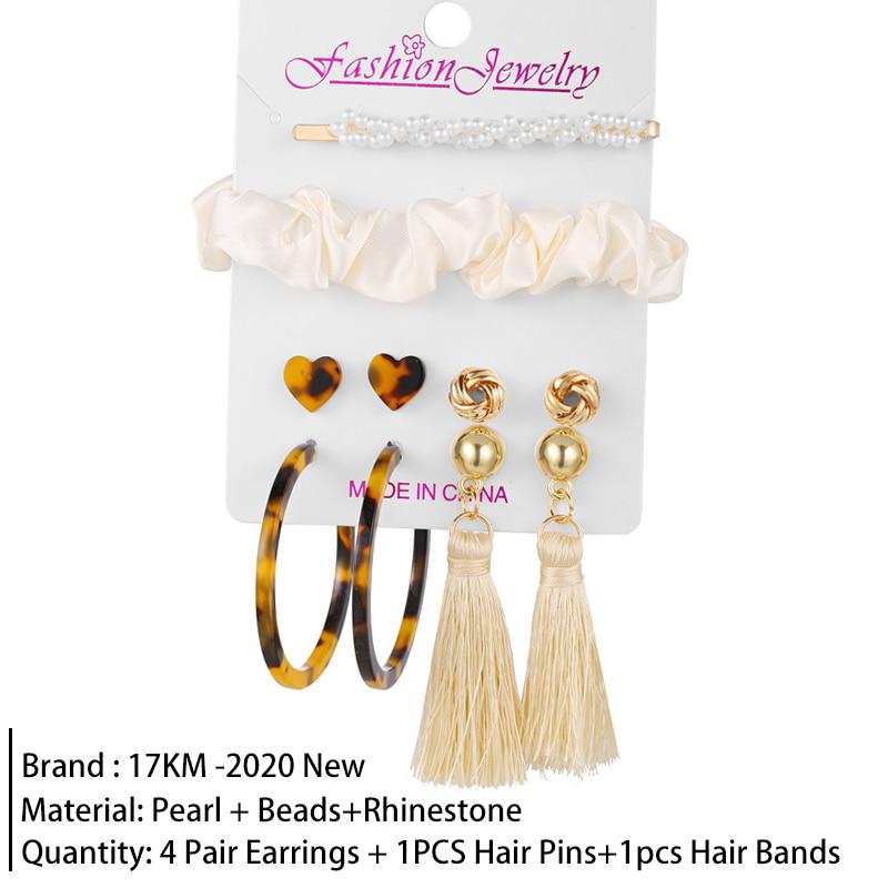Fashion Beads Bohemia Necklace Earrings Set Women Wedding Party Gift Jewelry HQ
