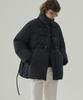 Drawfit Women Wood Toggle Duck Down Half Jumper [Black]
