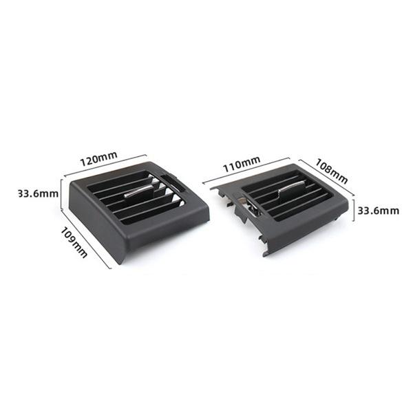 Black ABS Car Dashboard Air Vent Grille Cover Set for Mei