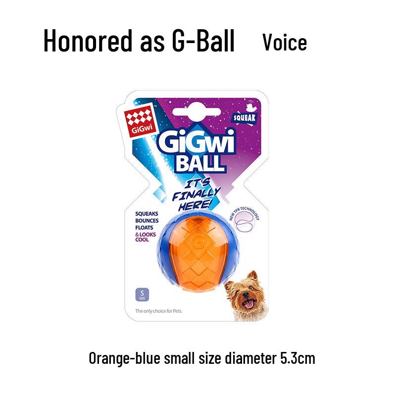 

GiGwi GBall Interactive Sound-Making Rugby Ball for Puppy and Adult Dog Training