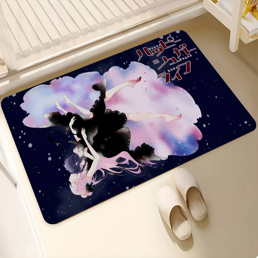 

Happy Sugar Life Anime Floor Mat Anti-slip Absorb Water Long Strip Cushion Bedroon Mat Alfombra 50x80cm