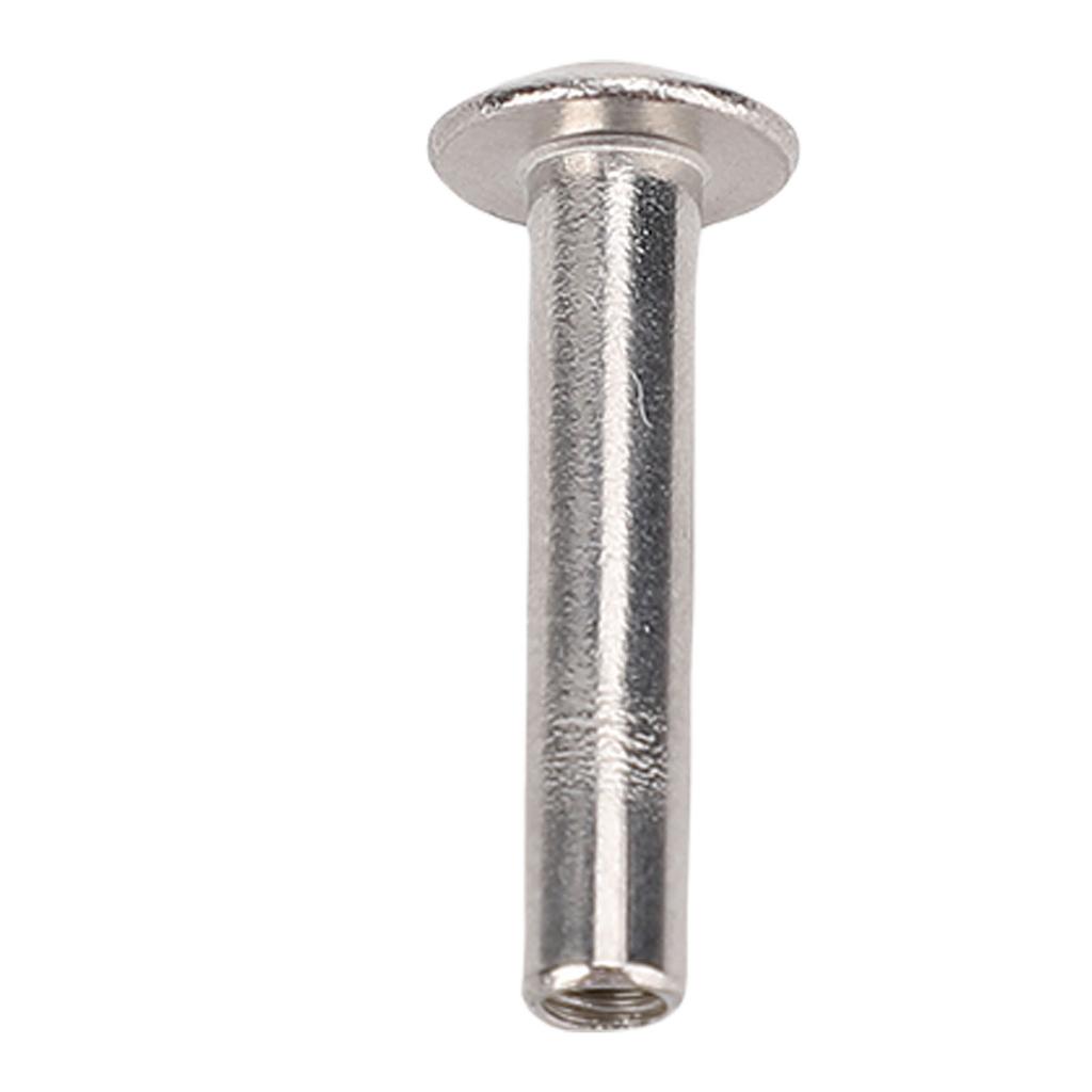 100 Pairs 0.16x0.79x0.33in Rivet Stud Set M3 Stainless Steel Flat Round Head Rivets and Screws for