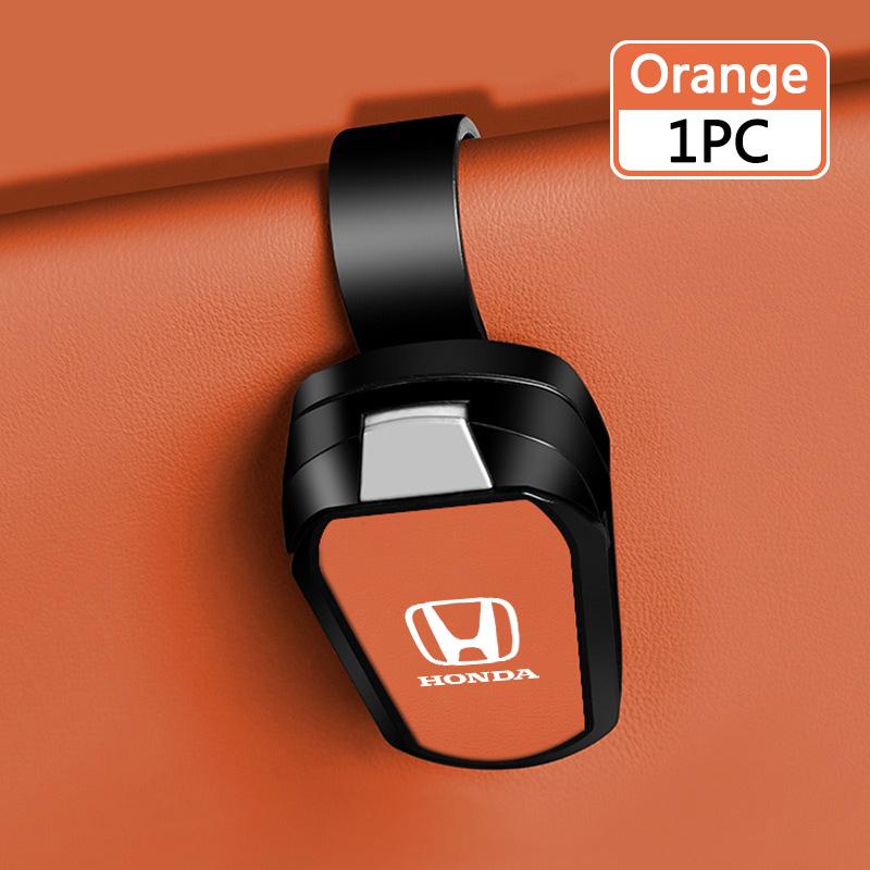 

New Car Sunglasses Holder Sun Visor Glasses Clip Multifunction For Honda Civci FIT CRV Accord Jazz HRV Stepwgn Prelude Vezel CRZ оранжевый