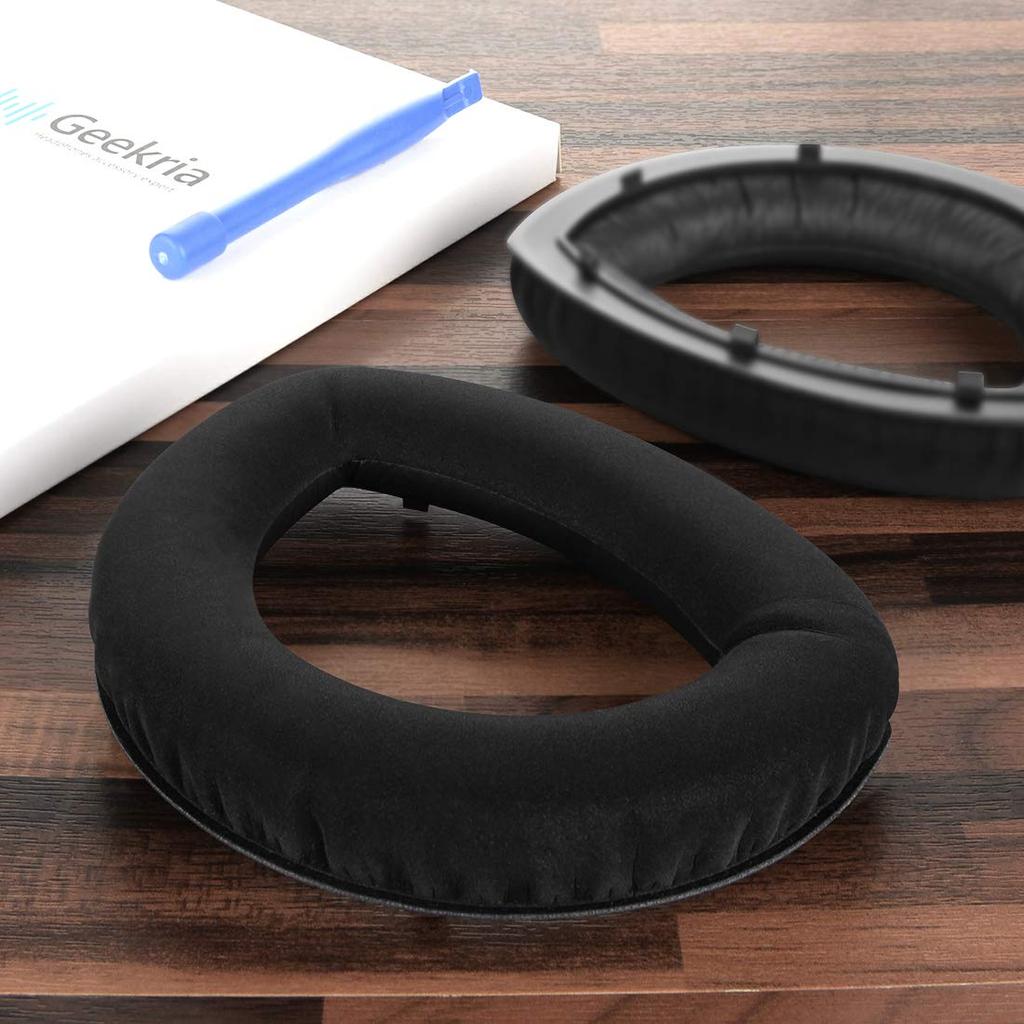 Geekria Comfort Earpads, Compatible with Sennheiser HD700 Headphones, Ear Pads/Ear Cups (Microsuede/Black)