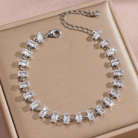 Luxury Gold-Plated Copper Zircon Leaf Bracelet, High Quality Jewelry