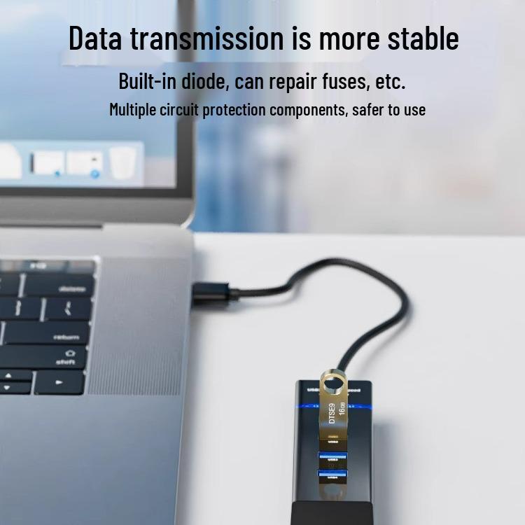 USB 3.0 Hub: Multi-Function Laptop Docking Station for Mouse, Keyboard, and USB Expansion