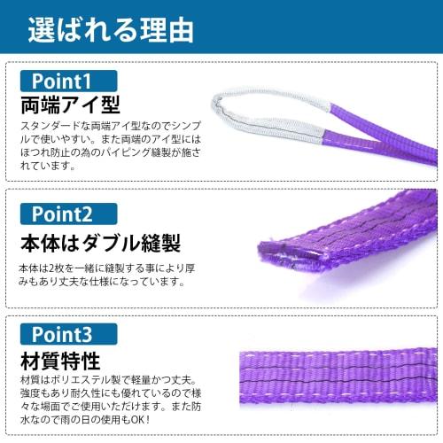 JiiinMiiin Sling Belt, Working Load 1000kg, Length 3M, Width 30mm, Polyester Safety Rope, Load Hanging Belt, Towing Tool, Tools, Gardening, Shipping,