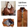 Retro Women's Versatile Fashion Tote Bag with Rivets – Large Capacity Single Shoulder, Underarm, and Crossbody Handbag