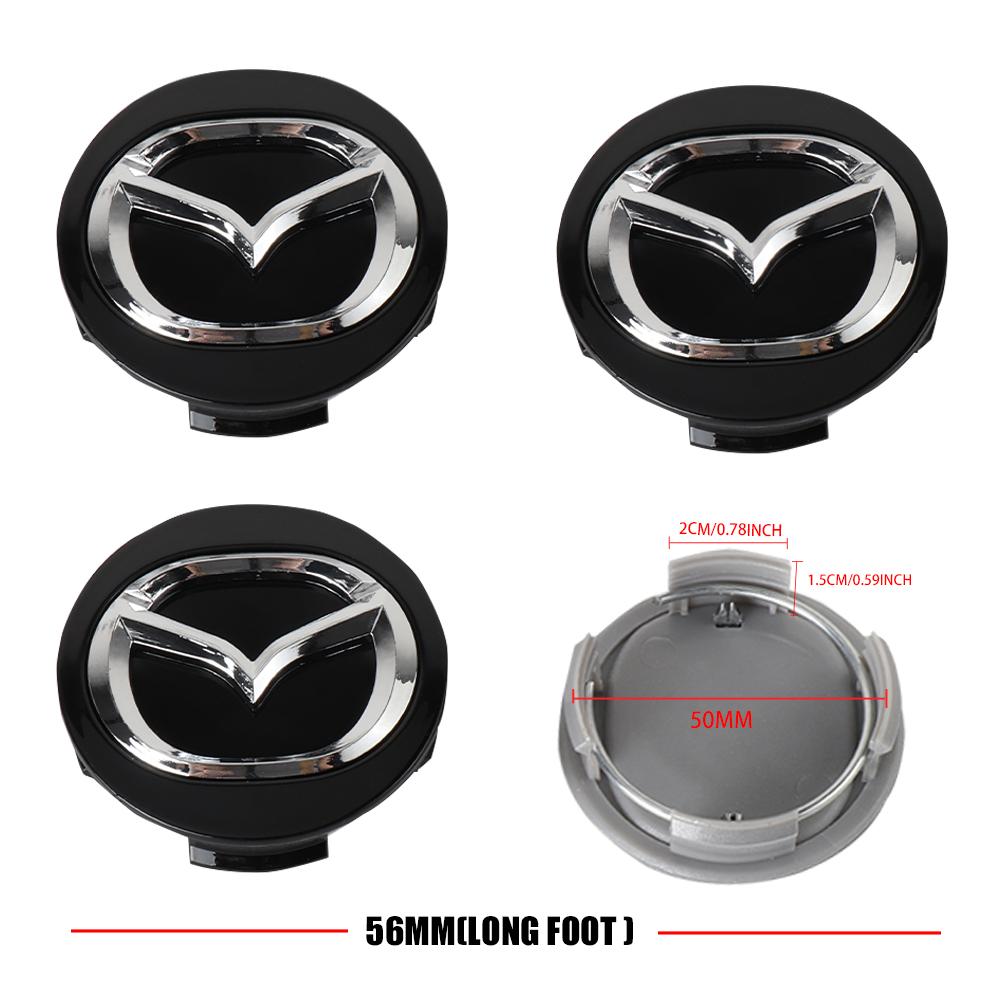 4pcs 56mm Car Hub Cap Wheel Center Emblem Cap for Mazda CX-9 MS Demio MPS Miata RX-7 RX-8 626 BM BL BK GH Skyactiv 323 626 CX-3