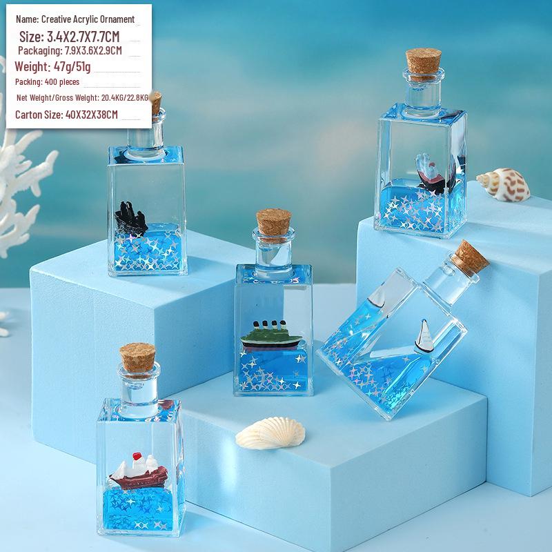 Panda Glitter Liquid Motion Hourglass - Decompression Toy & Acrylic Decoration Gift