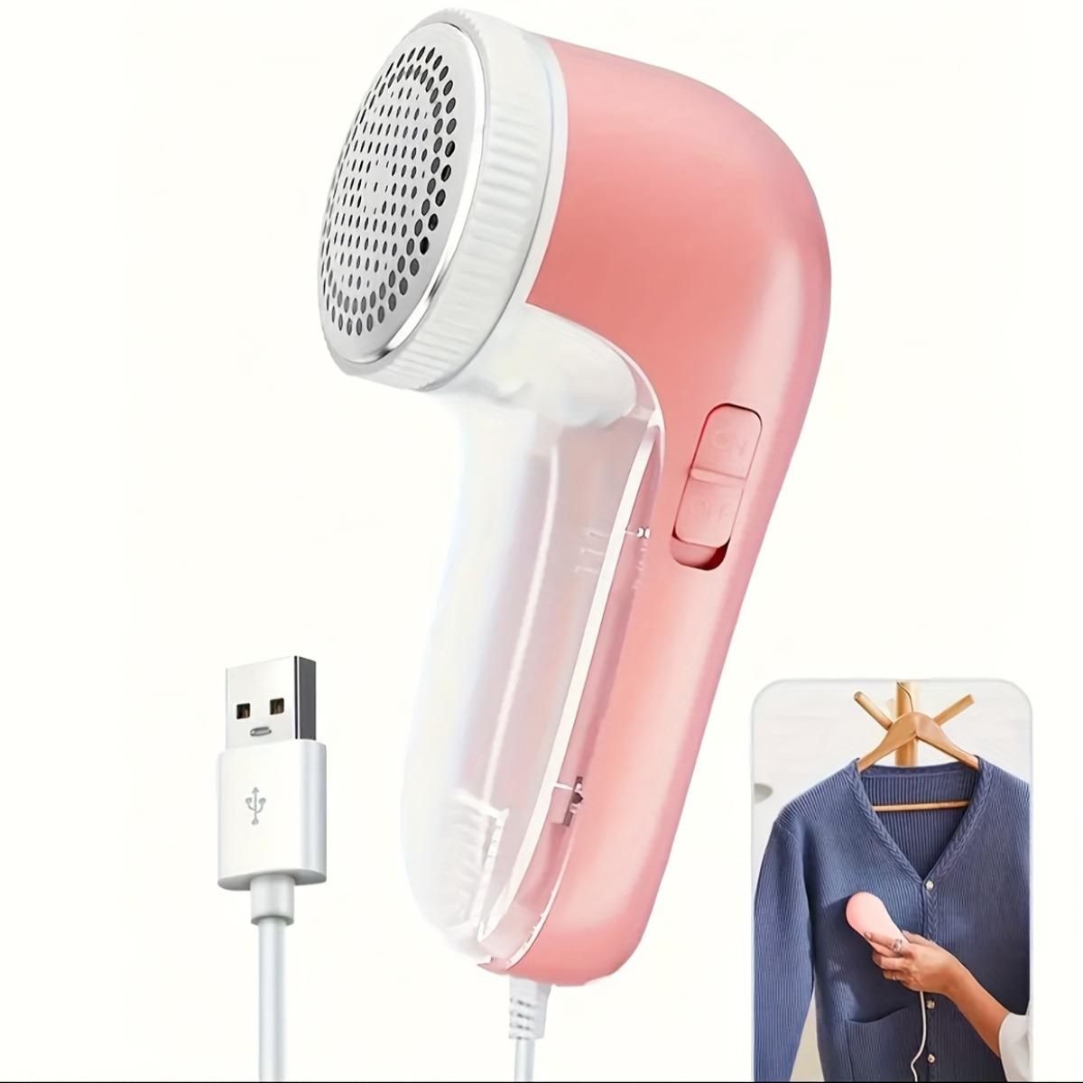 

USB-триммер для одежды, скребок для удаления комков шерсти с одежды, высокая мощность, быстрое удаление комков шерсти с одежды, симпатичная и компактная форма розовый