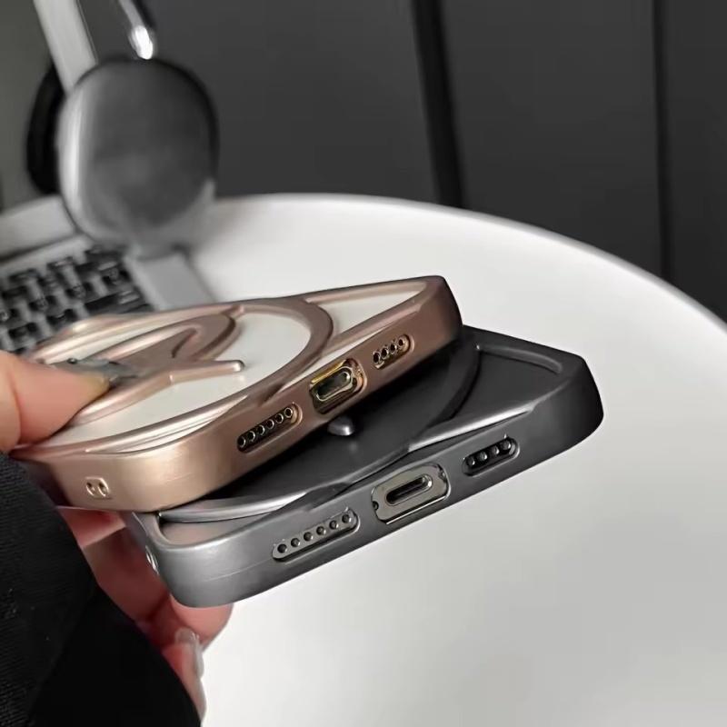 3D Plating Star Hollow Magnetic For Magsafe Case for iPhone 16 15 14 13 12 11 Pro Max Plus Dissipate Heat Cool Shockproof Cover