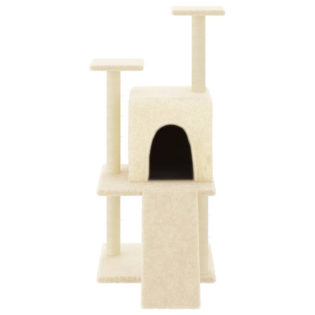 Scratching Post with Sisal Scratching Posts Cream 110 Cm