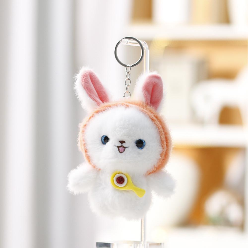 Plush Dog Toy Keychain For Girls Cute Animal Bag Charm With Polyester Filling