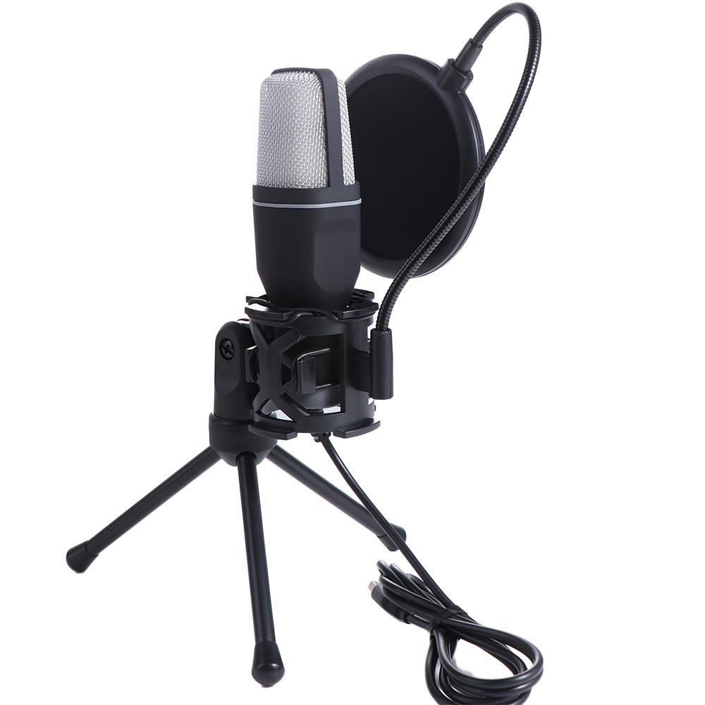 

With Blowout Net Microphone Wire Gaming Mic RGB Microfone Luminous Microphone SF666R USB Microphone