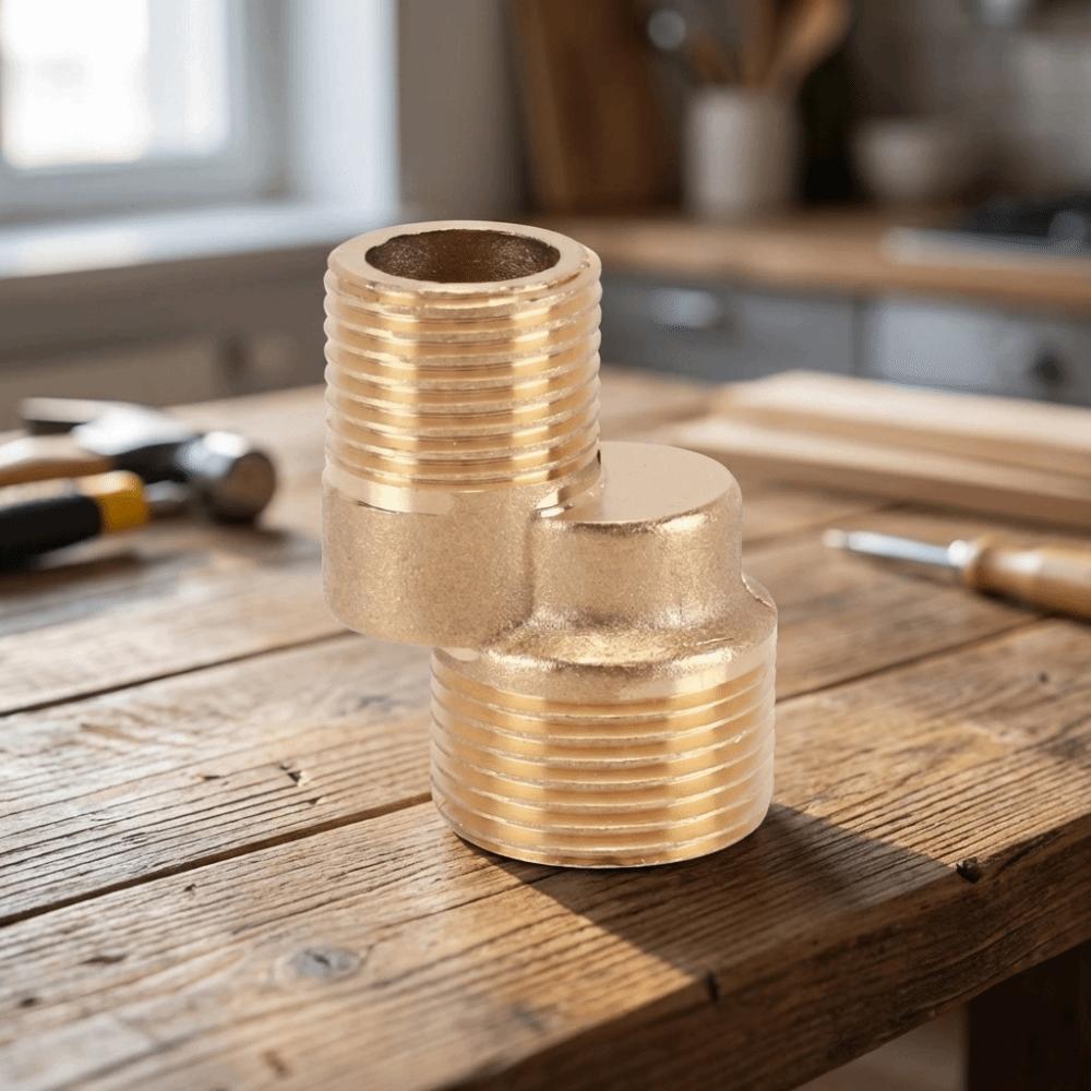 Standard Tee Ultra Short Curved Foot Shower Adapter Tee Reducing Fitting  Maintenance