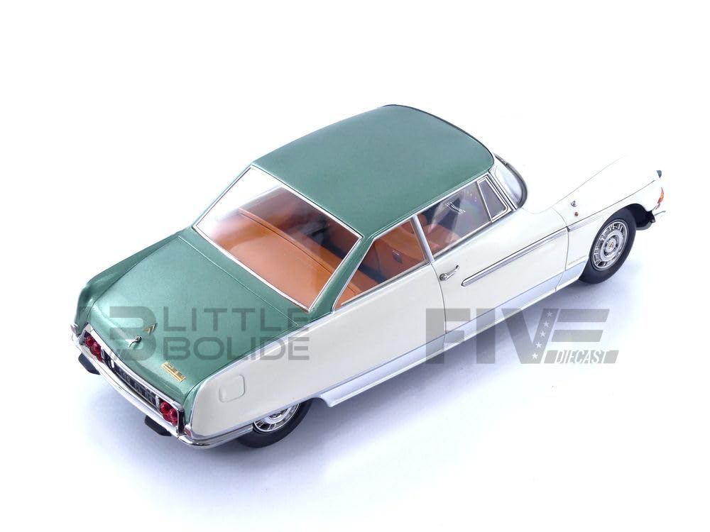 NOREV Citroen DS 21 Le 68 Green Roof 181751 Léman Ivory/Metallic 1/18