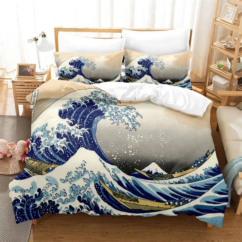 Oil Painting Van Gogh Duvet Cover Starry Sky Night Bedding Set Microfiber 3D Comforter Cover King Full Gifts For Girls Boys Teen
